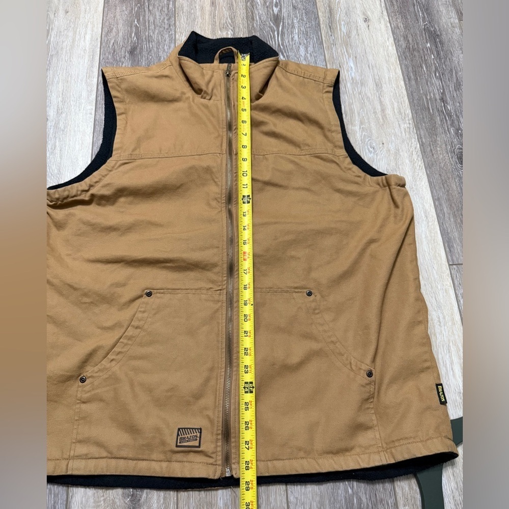 NWOT Brazos work Force Vest with lined size L - Picture 6 of 10